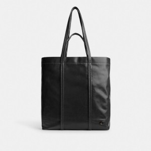 Black Women's COACH Hall Tote Bags | South Africa-6571402