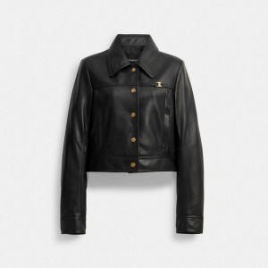 Black Women's COACH Heritage Jackets | South Africa-8061425