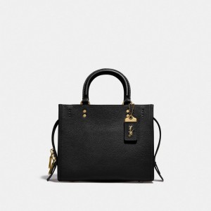 Black Women's COACH Rogue 25 Tote Bags | South Africa-5834296