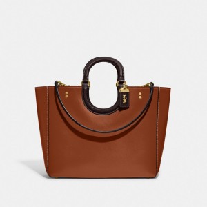 Brown Women's COACH Rae Tote Bags | South Africa-6405321