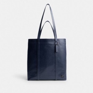 Deep Blue Women's COACH Hall Tote Bags | South Africa-1432679