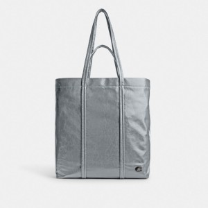Grey Blue Women's COACH Hall Tote Bags | South Africa-7860934