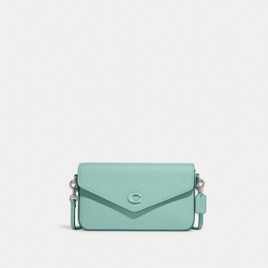 Turquoise Women's COACH Wyn Large Wallets | South Africa-5047213
