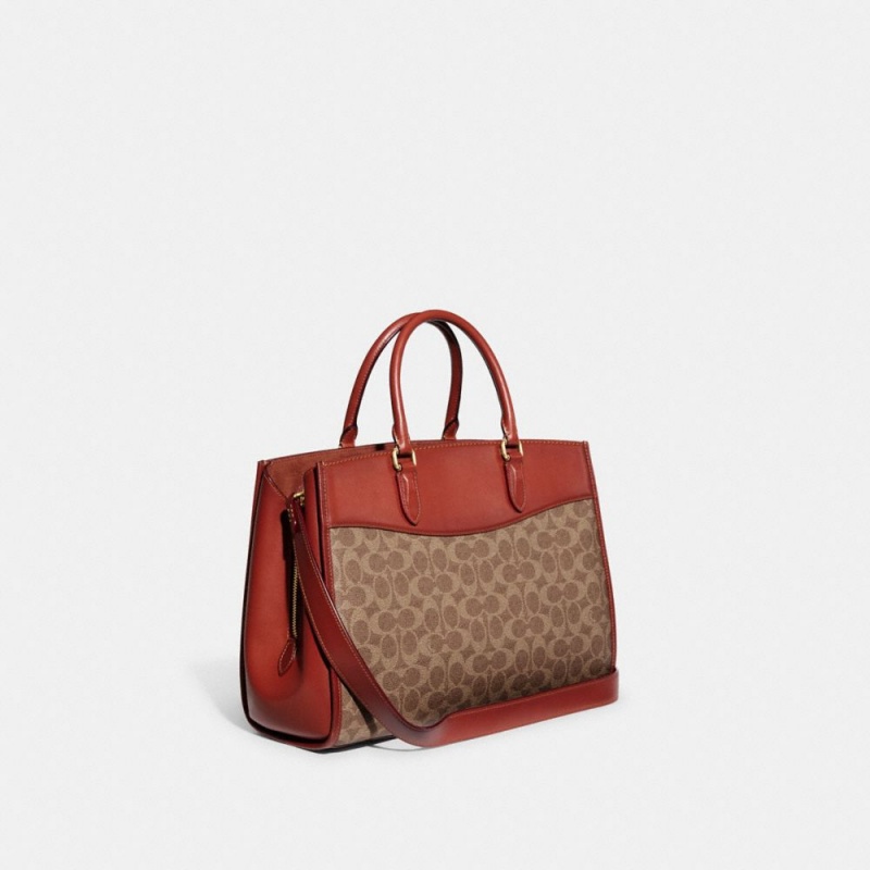 Brown Women's COACH Brooke Carryall Tote Bags | South Africa-5870931