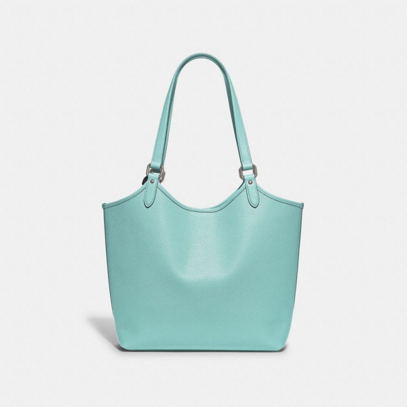 Turquoise Women's COACH Day Tote Bags | South Africa-7921538
