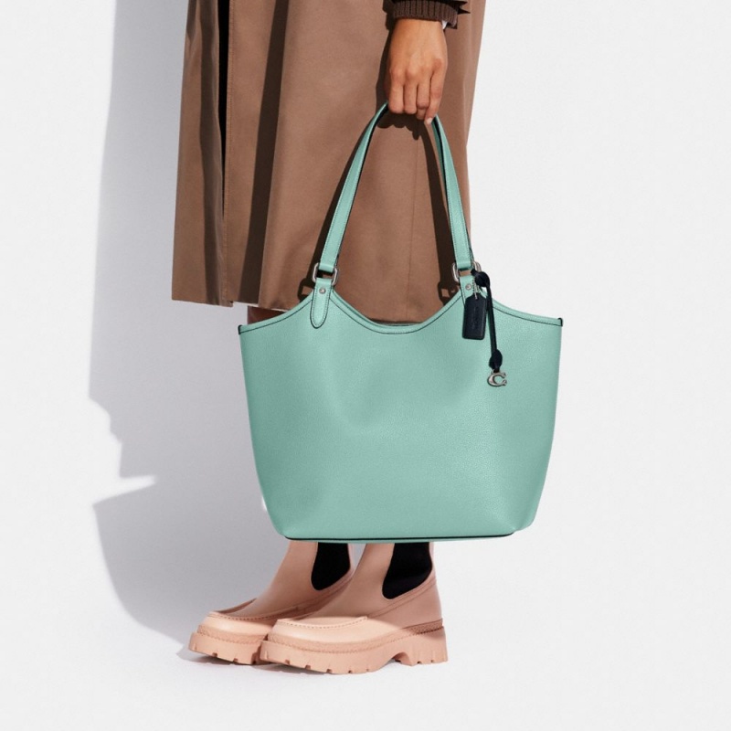 Turquoise Women's COACH Day Tote Bags | South Africa-7921538