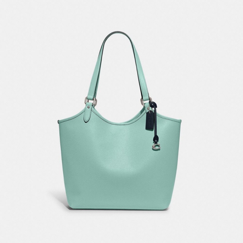 Turquoise Women\'s COACH Day Tote Bags | South Africa-7921538